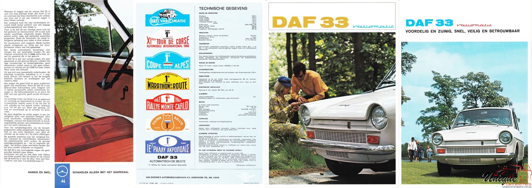 1967 DAF 33 Brochure Page 8